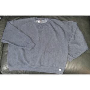 Russell Athletic Blue Blank Sweatshirt Dri-Power Men’s XL